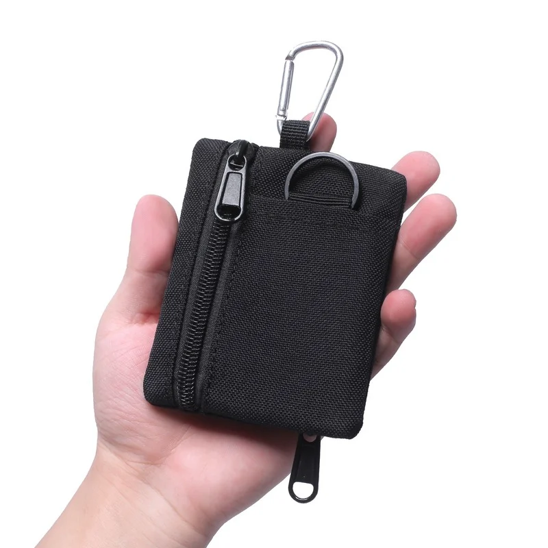 Taktik Cüzdan EDC Molle Kılıfı Taşınabilir Anahtar Kart Durumda Açık Spor bozuk para cüzdanı av çanta Fermuar Paketi Çok Fonksiyonlu Çanta Görüntü 0