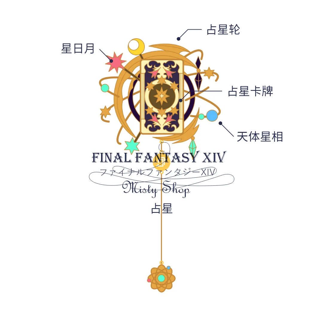 Anime Oyunu Final Fantasy XIV FF14 Metal Imleri Çin tarzı Antik Klasik Karikatür Püsküller Imleri Xmas Hediyeler Görüntü 2