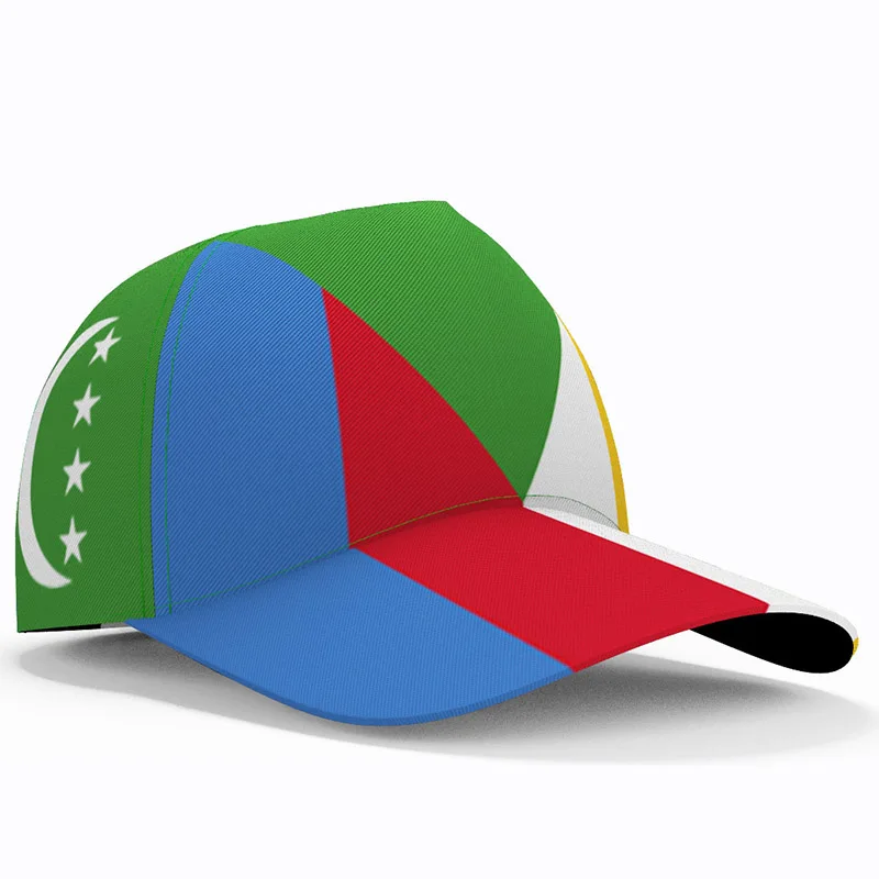 Komorlar Beyzbol Kapaklar Ücretsiz Özel Ad Numarası Takım Logosu Km Şapka Com Ülke Seyahat Fransız Ulus Union Des Comores Bayrağı Başlık Görüntü 0