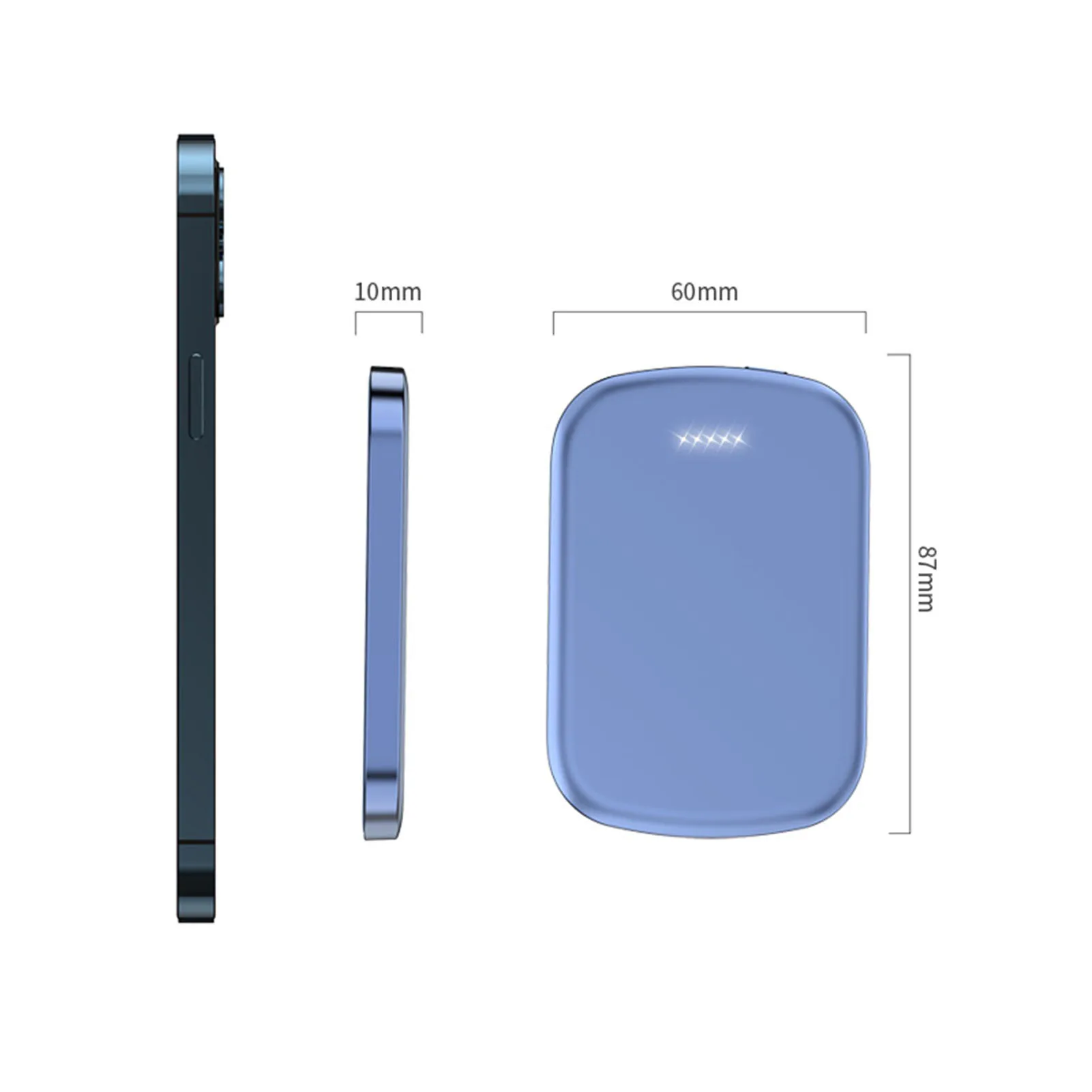 10000mAh Manyetik Güç Bankası İphone 12 12Pro Max Magsaf 15W Hızlı Kablosuz Powerbank Xiaomi Samsung Mobil Güç Pil Görüntü 5