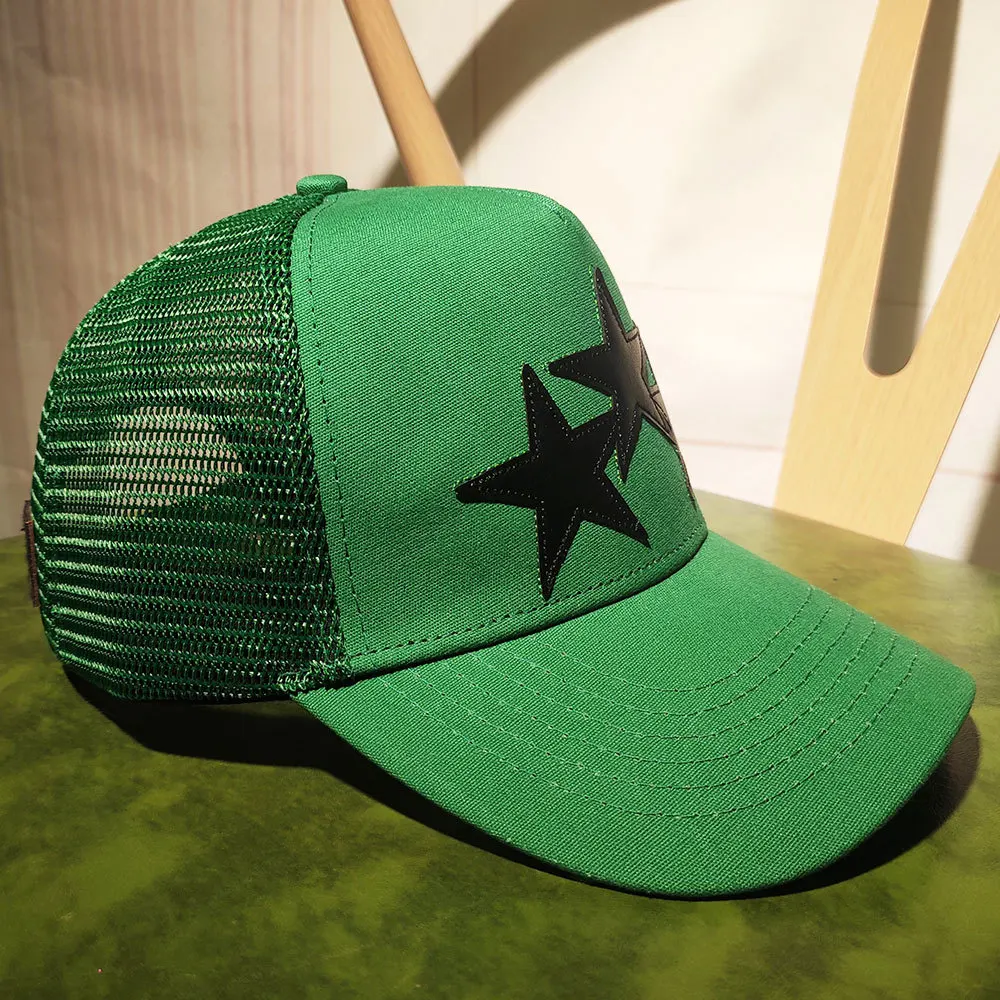 Beyaz Deri Yıldız beyzbol şapkası Gelgit Marka Ördek Dil Şapka Hip Hop Şapka Trend Erkek Kadın Güneş Gölgeleme Kap şoför şapkası Siyah Görüntü 5