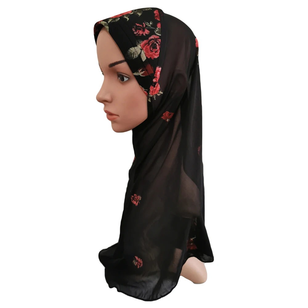 Müslüman Kadınlar Tek Parça Başörtüsü Şapka İslam Amira Başörtüsü Başkanı Wrap Şal Boyun Kapakları Türban Arap Bandanalar Aksesuarları Moda Görüntü 2