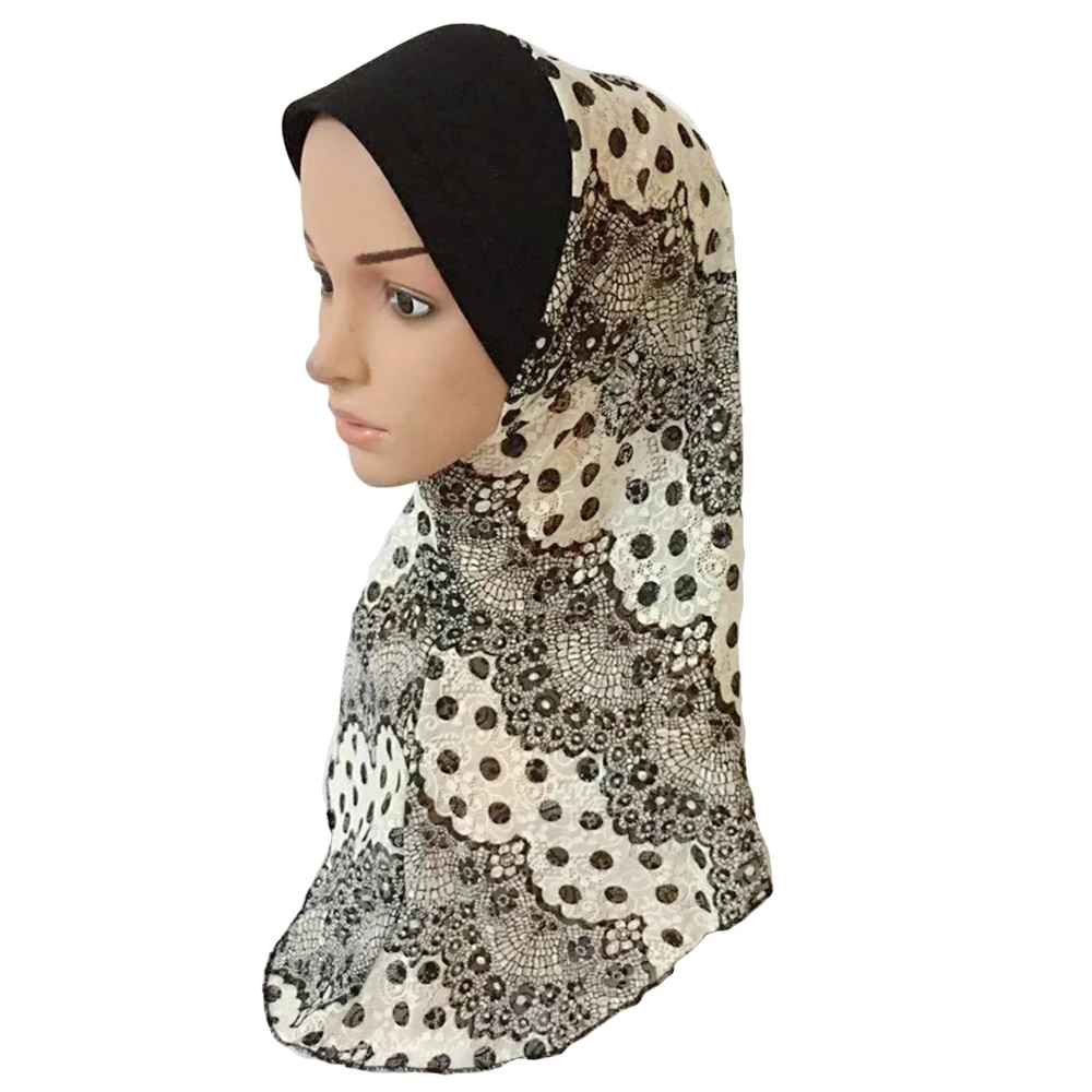 Müslüman Kadınlar Tek Parça Başörtüsü Şapka İslam Amira Başörtüsü Başkanı Wrap Şal Boyun Kapakları Türban Arap Bandanalar Aksesuarları Moda Görüntü 3