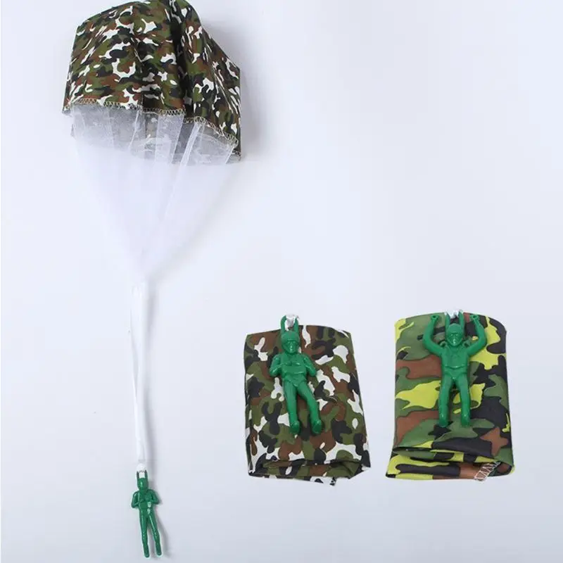 Çocuk El atmalı paraşüt oyuncak Askerler Paraşüt Kare Açık Spor Anaokulu Faaliyetleri Hediyeler Erkek Kız için Görüntü 1