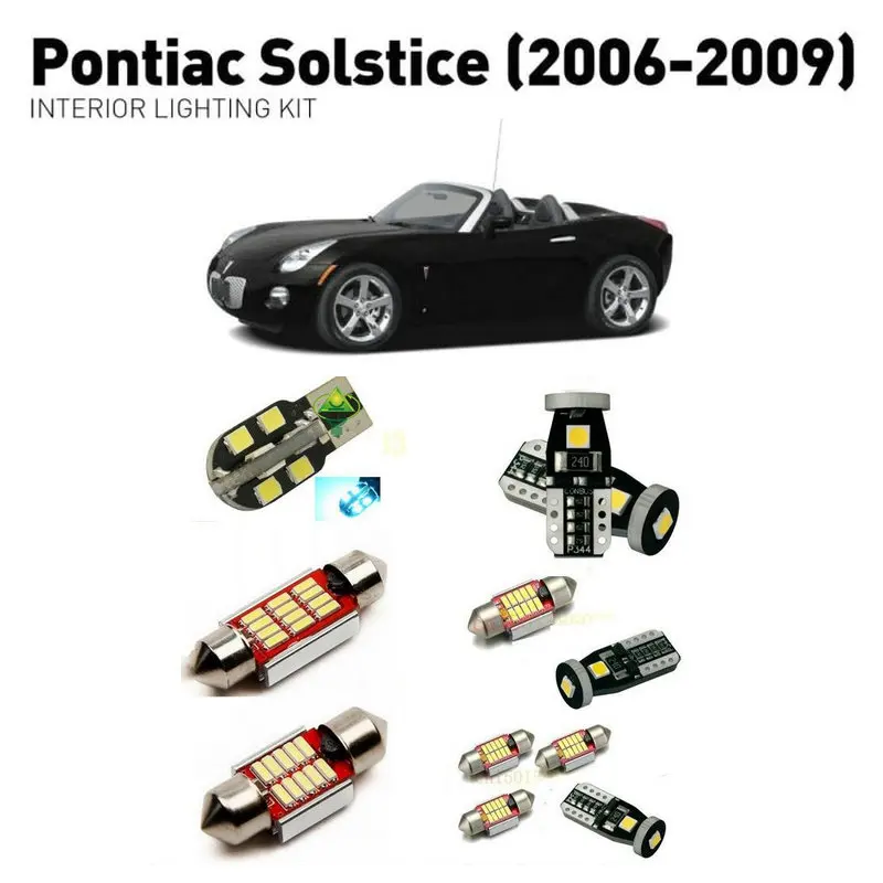 Led iç aydınlatma pontiac solstice 2006-2009 İçin 5 adet Led arabalar için ışıklar aydınlatma kiti otomotiv ampuller Canbus Görüntü 0