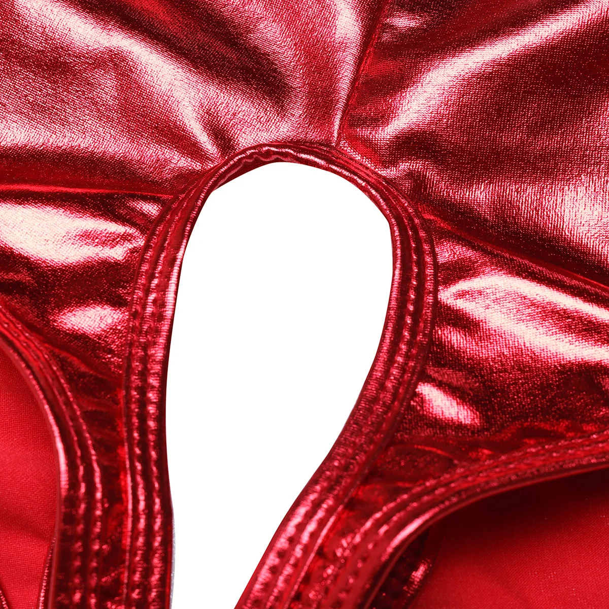 ıEFiEL Sıcak Clubwear kadın İç Çamaşırı Wetlook Suni Deri Crotchless Açık Popo Seksi Külot Bikini Kısa İç Çamaşırı Külot Görüntü 4