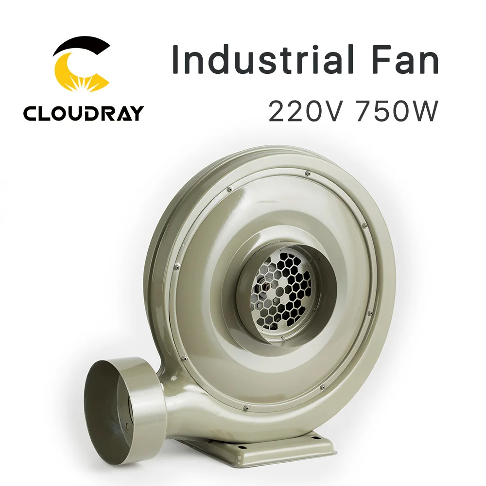 Cloudray 220V 750W egzoz fanı Hava Üfleyici Santrifüj CO2 Lazer Oyma kesme makinesi Orta Basınç Düşük Gürültü Görüntü 0