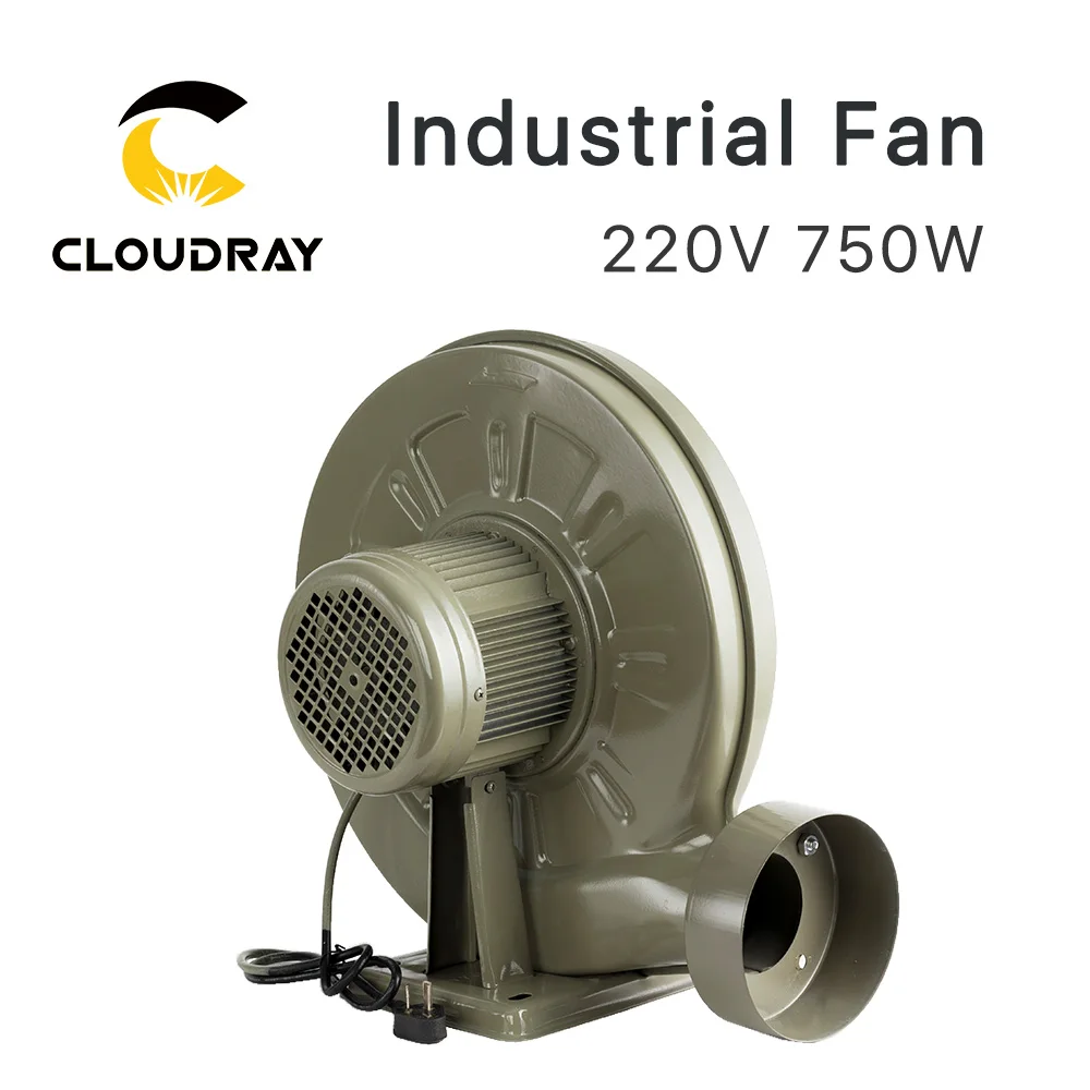 Cloudray 220V 750W egzoz fanı Hava Üfleyici Santrifüj CO2 Lazer Oyma kesme makinesi Orta Basınç Düşük Gürültü Görüntü 1