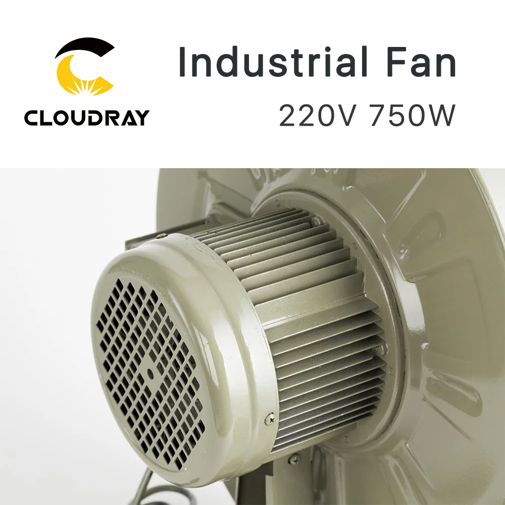Cloudray 220V 750W egzoz fanı Hava Üfleyici Santrifüj CO2 Lazer Oyma kesme makinesi Orta Basınç Düşük Gürültü Görüntü 2