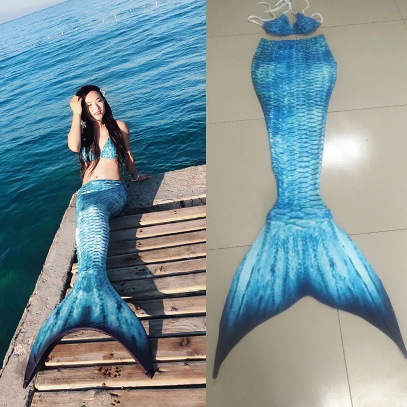 Özelleştirilmiş Kadınlar Mermaid Kuyruk Monofin ile Yüzme için, mayo Swimmable Kostüm Cosplay Mayo Mayo Yetişkin Kız Elbise Görüntü 0