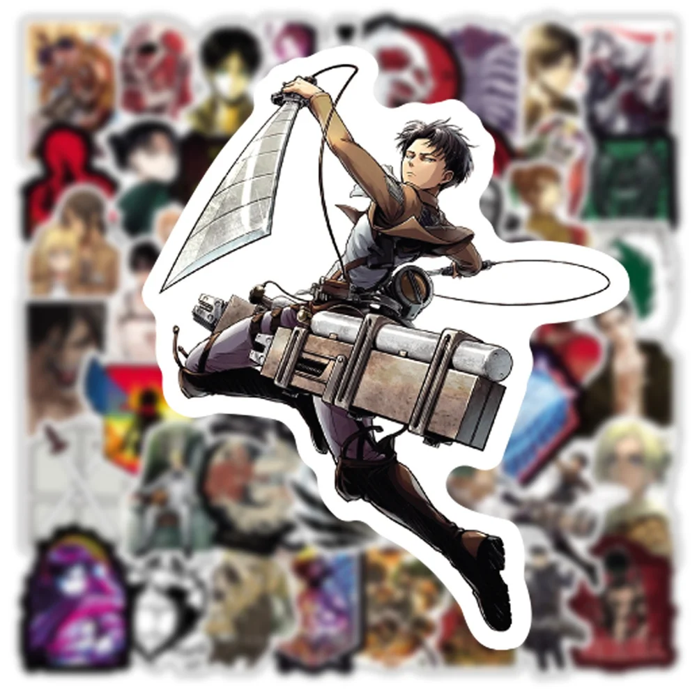10/30/50 ADET Anime Titan Karakter Yakışıklı Graffiti Sticker Oyuncak Bagaj Dizüstü iPad Hediye Günlüğü Fincan Etiket Toptan Görüntü 3