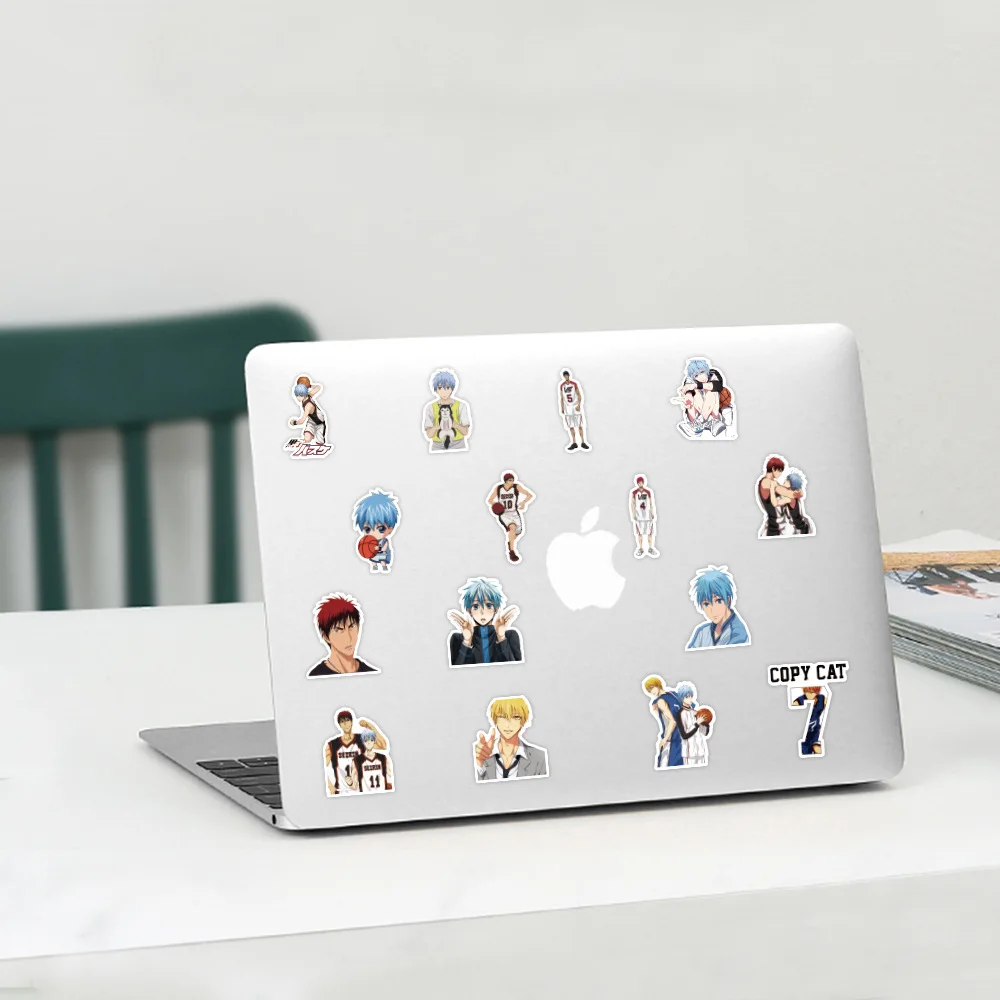 50 adet Kuroko Sepeti Anime Çıkartmalar telefon kılıfı Kırtasiye Su Geçirmez Sevimli Kawaii Çıkartmalar laptop etiketi Estetik Çocuk Oyuncakları Görüntü 5