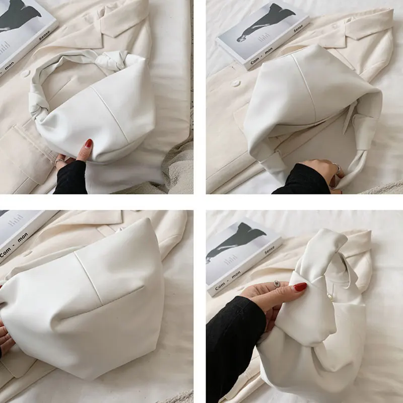 YoReAı Kadın Çanta Tasarımcıları Lüks Düz Renk Alışveriş omuz çantaları Kadın Üst kolu Paketi Moda Marka Çanta Bayan için Görüntü 2