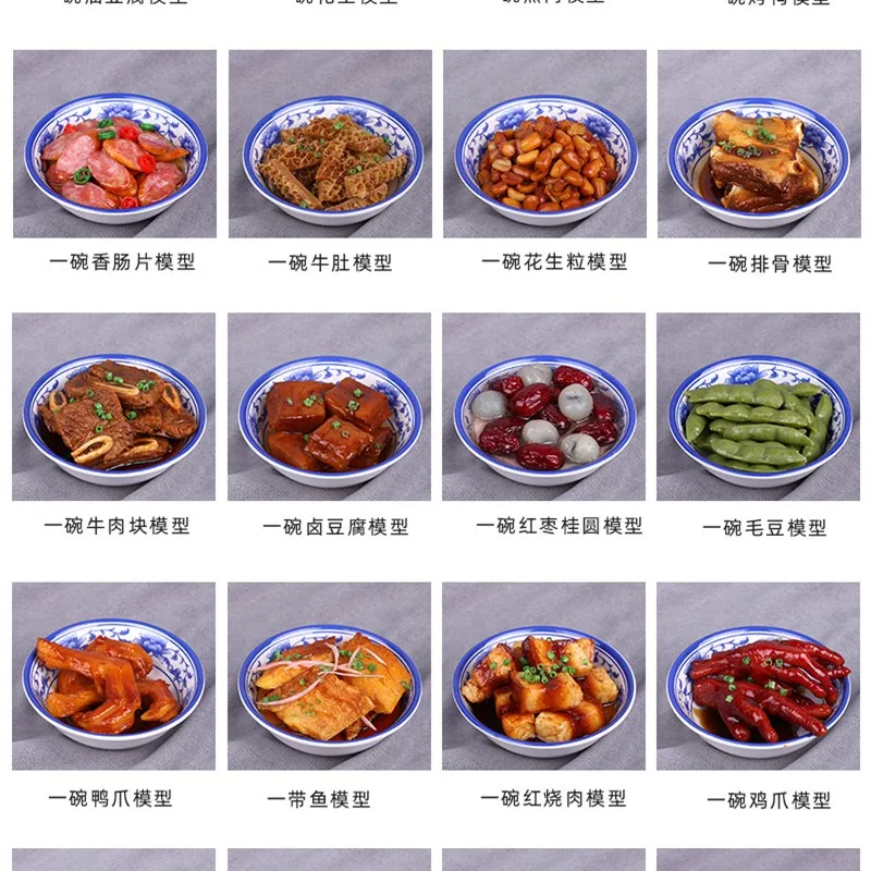 Restoranlar Yemekleri Sahne Aksesuarları Simüle Et Sebze Çin Mutfağı Pretend tabak Pirinç Modeli Görüntü 5