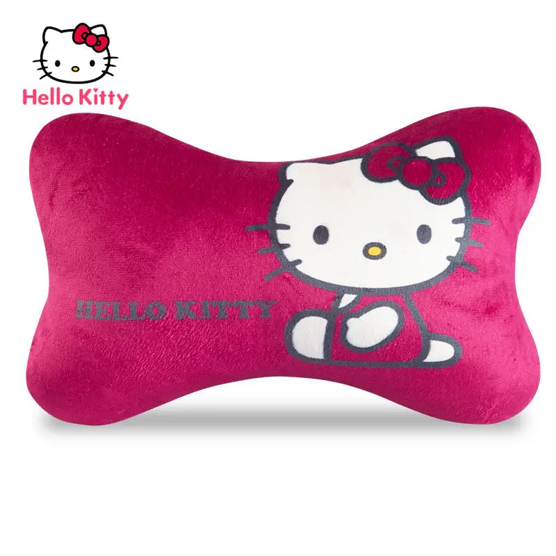 TAKARA TOMY Hello Kitty Sevimli Araba Kafalık Boyun Yastık Kış Sıcak Peluş araba yastığı Görüntü 1