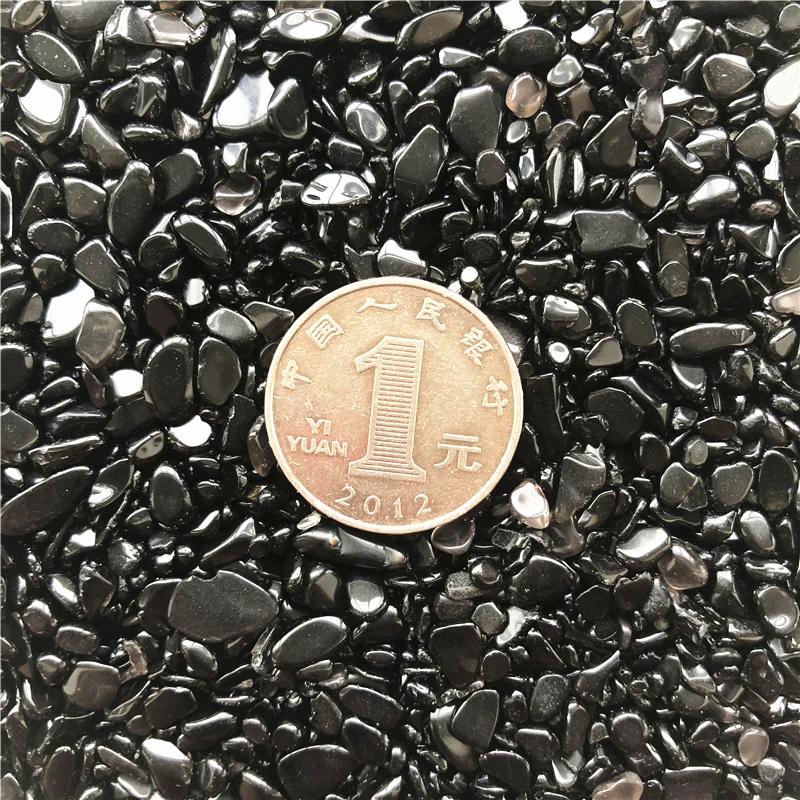 50g 2-4mm Doğal Siyah Obsidyen Kuvars Kristal Mini Taş Kaya Cips Enerji Şifa Toptan Doğal Taşlar ve Mineraller Görüntü 3