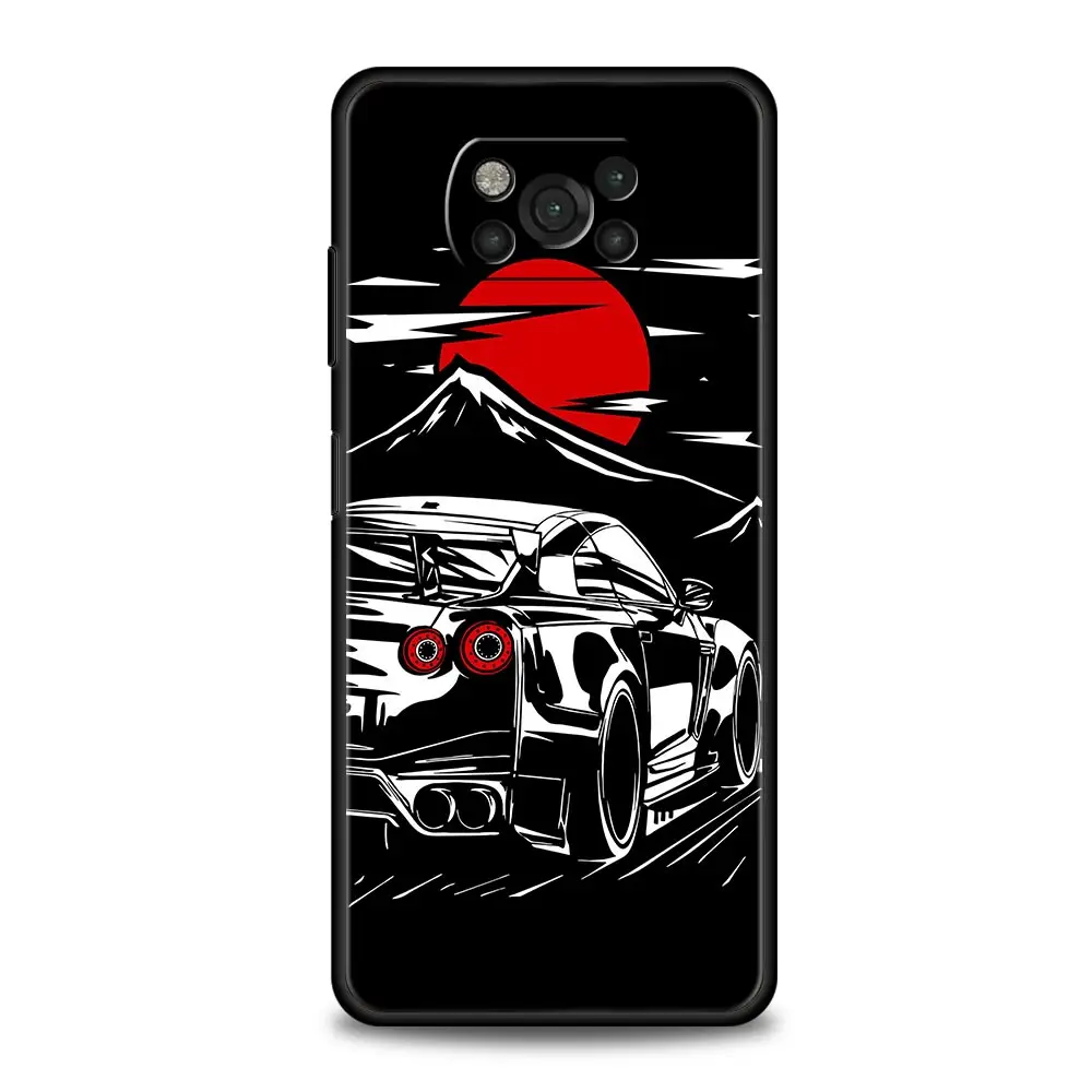 Japonya JDM Spor Arabalar Erkek Erkek Kılıf Xiaomi Poco X4 X3 NFC F3 M3 M4 Mi Not 10 11 Ultra 12 Pro 10T Lite 9T 11i 11X5G Kapak Görüntü 3