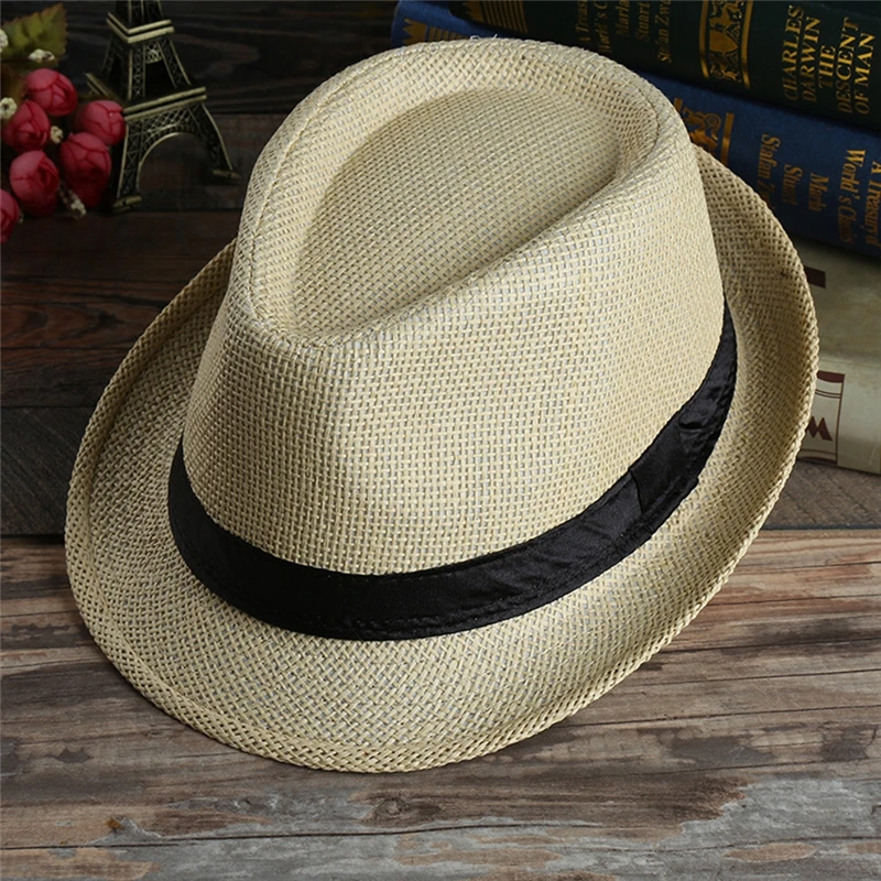 Imixlot Yeni Batı hasır kovboy şapkası Erkekler Retro Rahat güneş şapkaları İlkbahar Yaz Sonbahar Plaj Nefes Kap gorro hombre Görüntü 1