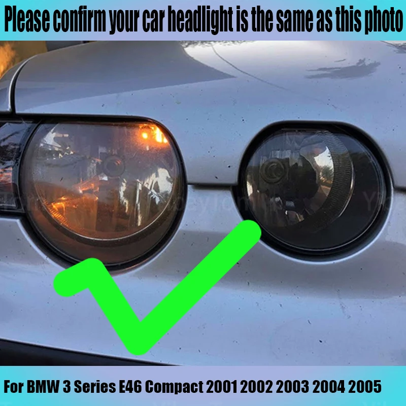 LED SMD pamuk ışık Switchback melek göz ışık halkası DRL kiti BMW 3 serisi için E46 kompakt 2001 2002 2003 2004 2005 Görüntü 5