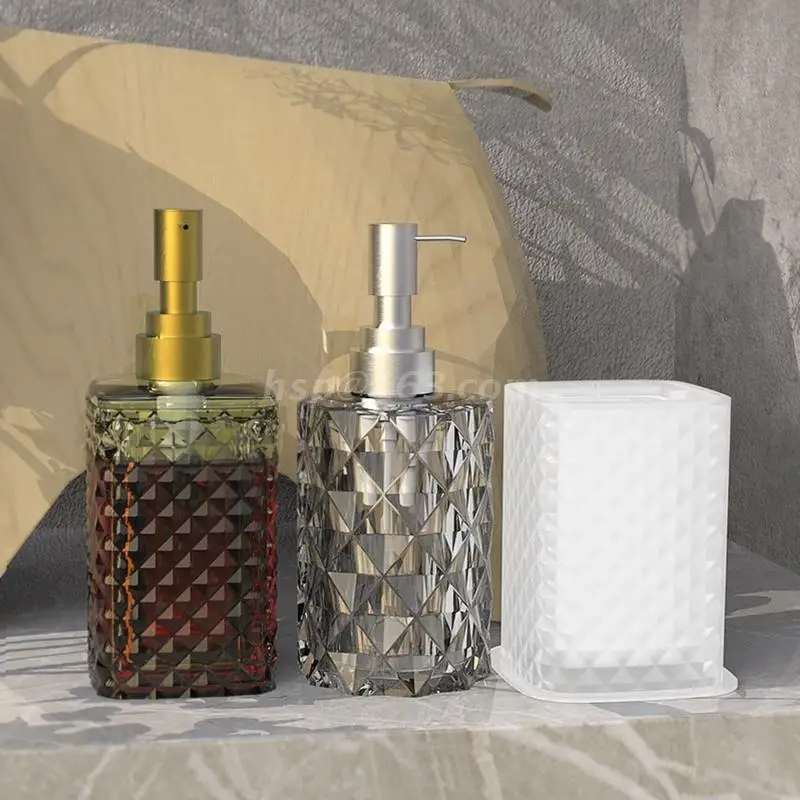 Aromaterapi Şişe silikon kalıp losyon dispenseri pompa şişesi Reçine Kalıp Büyük Kavanoz Pompası Saman Aroma Çekirdek DIY Craft için Görüntü 4