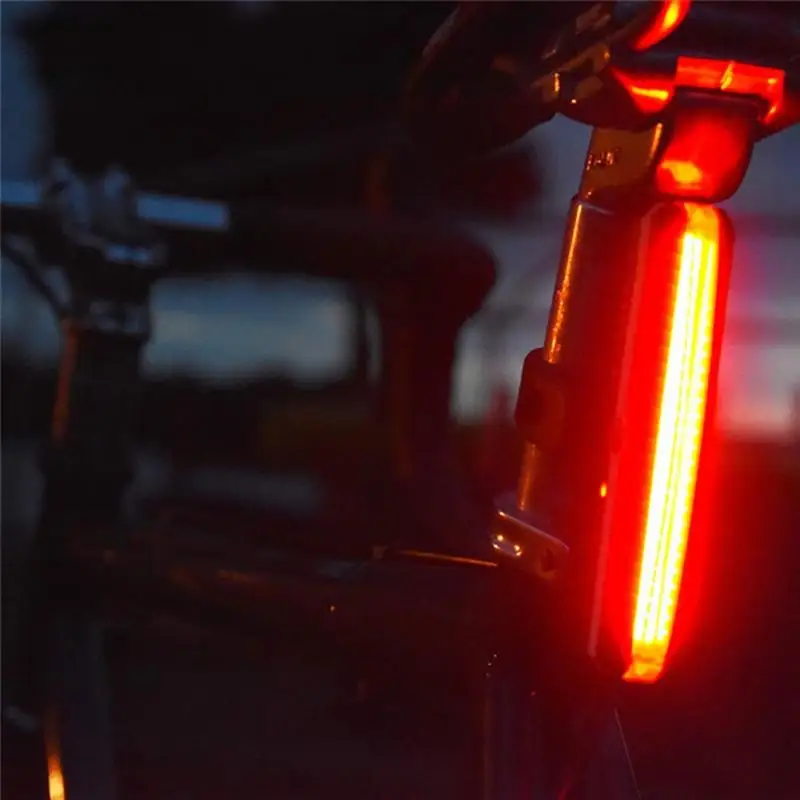 250mAh Bisiklet Arka Lambası 150 Lümen Su Geçirmez USB Bisiklet Arka İşık Yanıp Sönen Modları Gece Bisiklet Uyarı Işığı Bisiklet Aksesuarları Görüntü 1