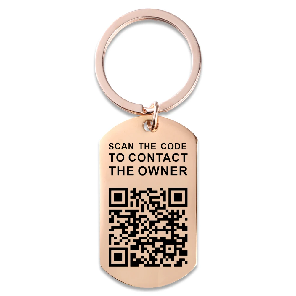 Resim Hediye QR Kodunu Kişiselleştirin-Özelleştirilebilir Anahtarlık-Sırt Çantası Kimlik Etiketi Kiralama Anahtarlık-Özel QR Kod Kimlik Etiketi Görüntü 3