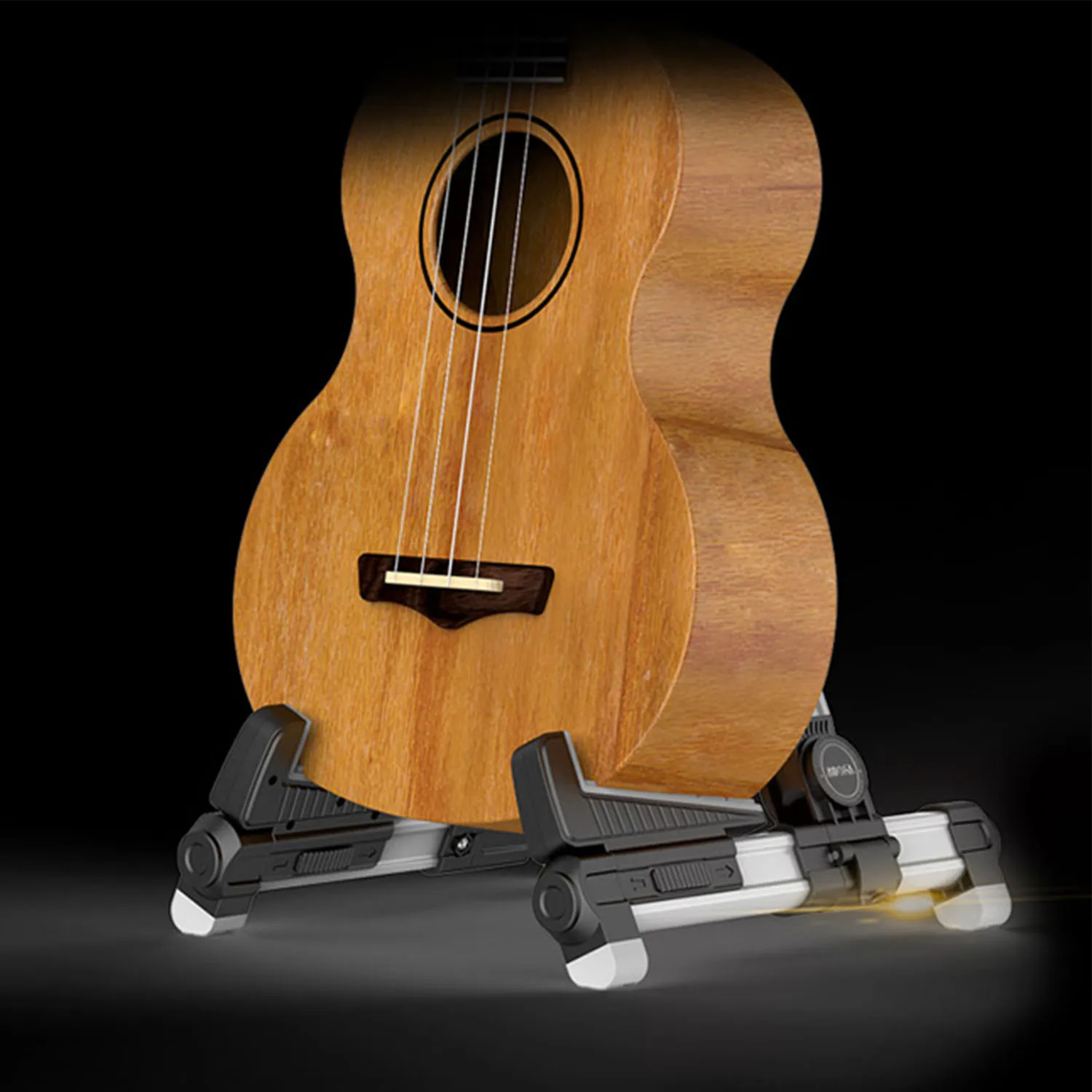 AROMA Ukulele Standı Katlanabilir Mini Gitar Ukulele Standı Bir çerçeve Tutucu Braketi Dağı Ukulele Keman Mandolin Alüminyum Görüntü 4