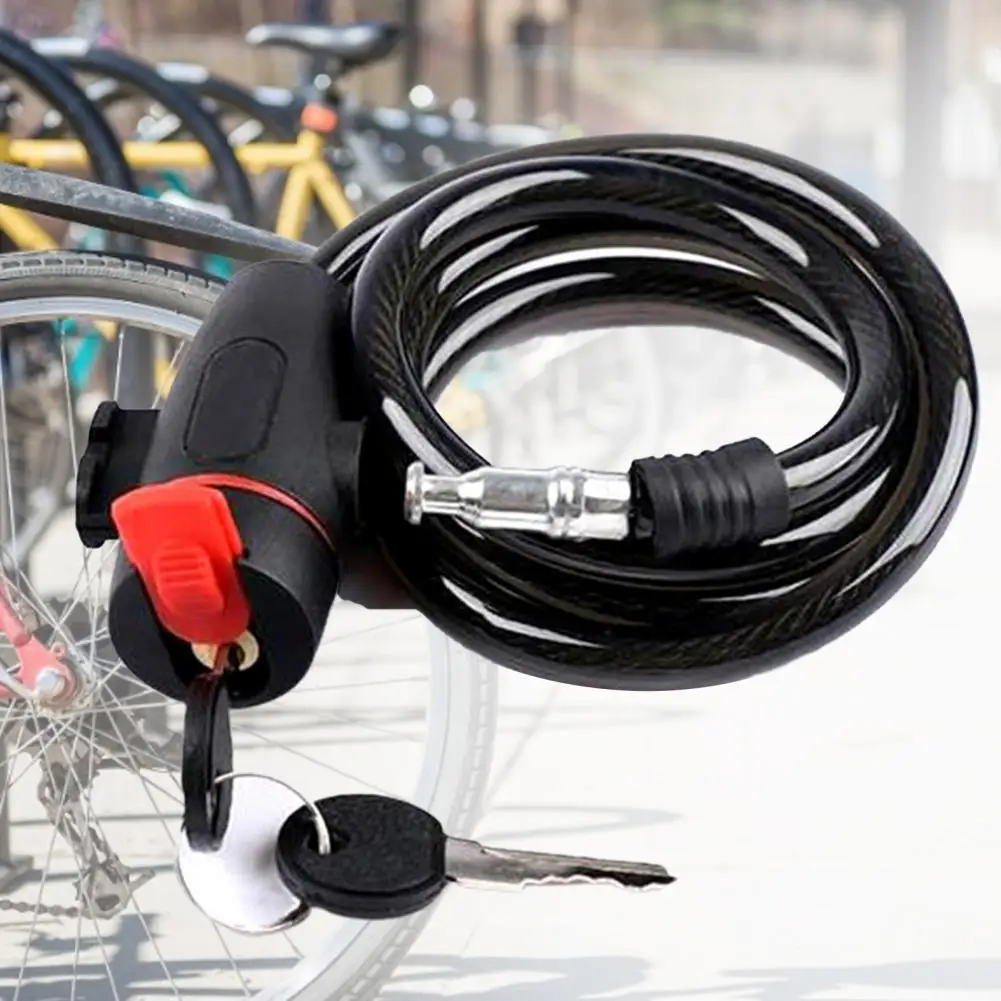 Esnek Bisiklet Kilidi Aşınmaya dayanıklı Kilit Anti-hırsızlık Kablo Kilidi Metal Sağlam Hızlı Kilidini Güvenlik Kapı Kilidi Görüntü 0