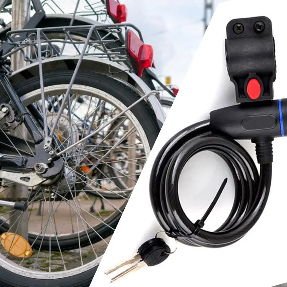 Esnek Bisiklet Kilidi Aşınmaya dayanıklı Kilit Anti-hırsızlık Kablo Kilidi Metal Sağlam Hızlı Kilidini Güvenlik Kapı Kilidi Görüntü 3