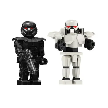 1 adet Askeri Kara Delik Askerler Ordu Robot mini aksiyon figürleri modeli Yapı Taşları Tuğla Çocuklar Noel Oyuncaklar Hediyeler