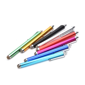1 adet Metal Kapasitif Stylus Kalem Dokunmatik Ekran Kalemler Tablet PC İçin Tüm Kapasitif Ekran Stylus Kalem İle Kalem Klip Rastgele Renk