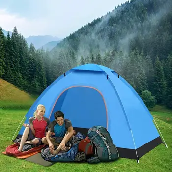 1 adet Otomatik Çadır Açık Aile Kamp Çadırı Kolay Açık Kamp Çadırları Ultralight Anında Gölge 2-3 Kişi Turist Yürüyüş I7k3