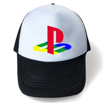 1 ADET Unisex Kap Rahat Düz Örgü beyzbol şapkası Playstation Snapback Şapka Kadın Erkek Hip Hop kamyon şoförü şapkası Streetwear Baba Şapka