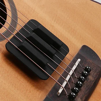 1 ADET Yumuşak Silikon Gitar Dilsiz Ped Müzik Aletleri Uygulama Susturucu Gitar Parçaları Aksesuarları Susturucu Kapağı
