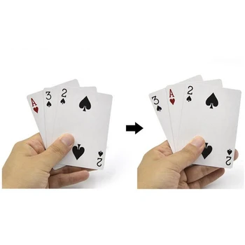 1 Takım 3 Kart Monte Sihirli Kartları Üç Kart Poker Monte Kart Trick Kolay Klasik Sihirli Hileler Yakın Çekim Sihirli Yanılsama C2019