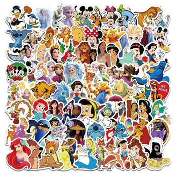 10/30/50/100 adet Mix Disney Karikatür Çıkartmalar Anime Kawaii Kız Çıkartmaları Graffiti Scrapbooking Su Şişesi Bagaj Sevimli Etiket