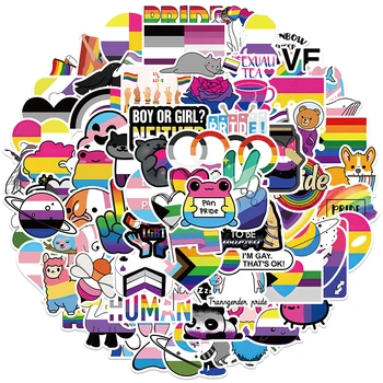 10/30/50/100 ADET Mix Nonbinary Pansexual Transseksüel Biseksüel Aseksüel Gurur Çıkartmalar LGBT Kaykay Araba Bisiklet Gitar Sticker Oyuncak