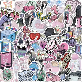10/30/60 ADET Sevimli Retro Sevgiliye Babes Kız Karikatür Sticker DIY Dizüstü Bagaj Kaykay Graffiti Çıkartmaları Sticker Çocuk Oyuncakları