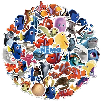 10/50 ADET Karikatür Disney Film Bulma Nemo Çıkartmalar Dizüstü Gitar Kaykay Su Geçirmez çıkartma Paketi Çocuk Oyuncak