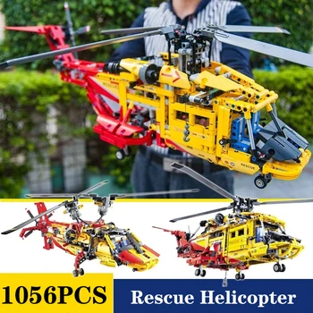 1056 adet DECOOL 3357 2in1 Kurtarma Helikopteri Yapı Taşları çift pervaneli Uçak Uçak Uçak Tuğla Oyuncaklar Çocuk Hediyeler İçin 9396
