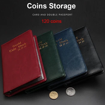 120 Sikke Koleksiyonu Albümü Para Sikke Depolama Belirteçleri Madalyonlar Rozetleri Kitap Depolama Tutucu Özel Tasarım Koleksiyonu Kuruş Kapaklar
