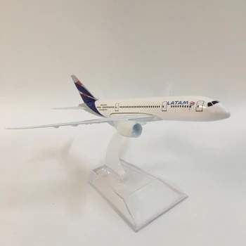 16 cm Metal Alaşım Uçak Modeli Şili Hava LAN Airways Boeing 787 B787 CC-BBA Havayolları Uçak Modeli w Standı Uçak Çocuk Oyuncak Hediye