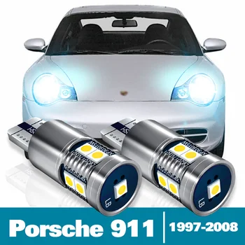 2 adet LED park lambası Porsche 911 996 997 Aksesuarları İçin 1997-2008 2000 2001 2002 2003 2004 2005 2006 2007 Gümrükleme Lambası