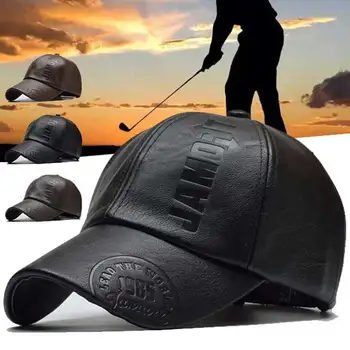 2022 Deri beyzbol şapkası erkek Moda Spor Kapaklar Ordu Askeri Şapka Adam beyzbol şapkası İngiliz Vintage İnek Derisi Deri Şapkalar