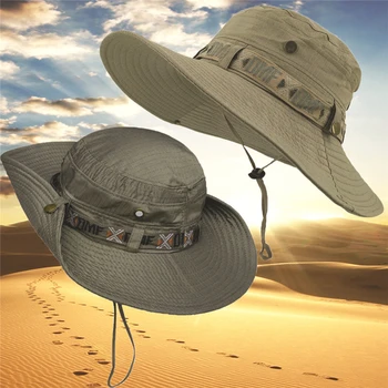 2022 Yeni Moda Yaz Kova Şapka Kovboy Erkekler Açık Balıkçılık Yürüyüş plaj şapkaları Örgü Nefes Anti UV güneşlikli kep Geniş Geniş Ağızlı