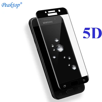 5D Temperli Cam Samsung Galaxy A5 2017 A3 A7 j5 j3 j7 Başbakan Artı Max C8 Ekran Koruyucu 3D 4D Yükseltme Kavisli Kenar Filmi