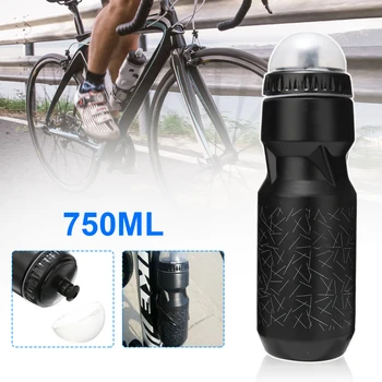 750ML Dağ Bisikleti Bisiklet Bisiklet Su içme suyu şişesi Açık Spor Plastik Taşınabilir Uygun su isıtıcısı Drinkware Dropship