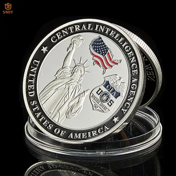 ABD Weare ülkenin İlk Savunma Hattı Sessiz Savaşçıları ABD CIA özgürlük heykeli Gümüş Mücadelesi Coin Koleksiyon Rozeti