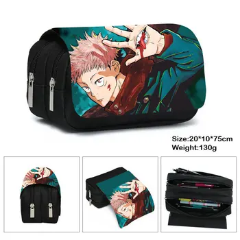 Anime Jujutsu Kaisen Kalem Çantası Yuji Ltadori Kadın Kozmetik Çantaları Erkek Kız Kırtasiye Kutusu Çocuk Kalem Kutusu okul çantası Hediye