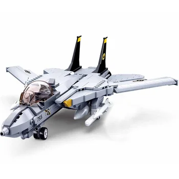 Askeri serisi dünya savaşı ABD Hava Kuvvetleri F14D avcı Modeli asker Aksiyon Figürleri oyuncak inşaat blokları Hediyeler
